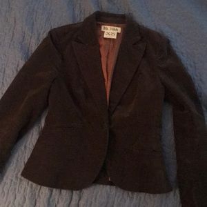 Brown velvet blazer